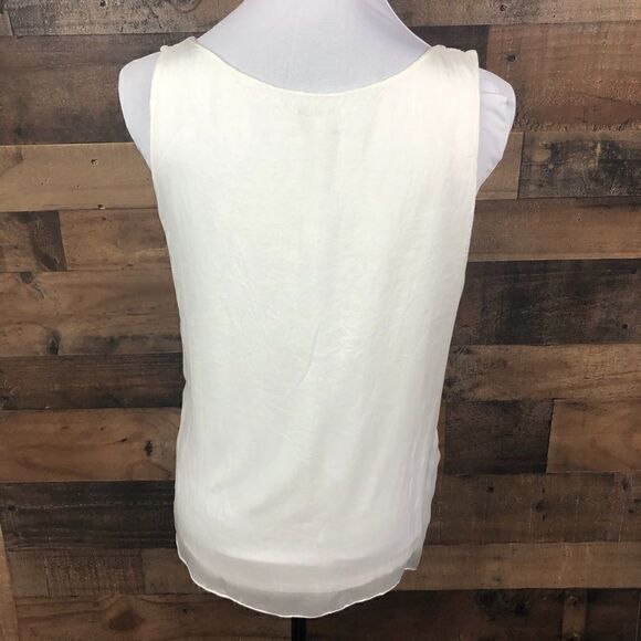 Via Signoria Blouse Lace Overlay Ivory Small - Picture 6 of 8